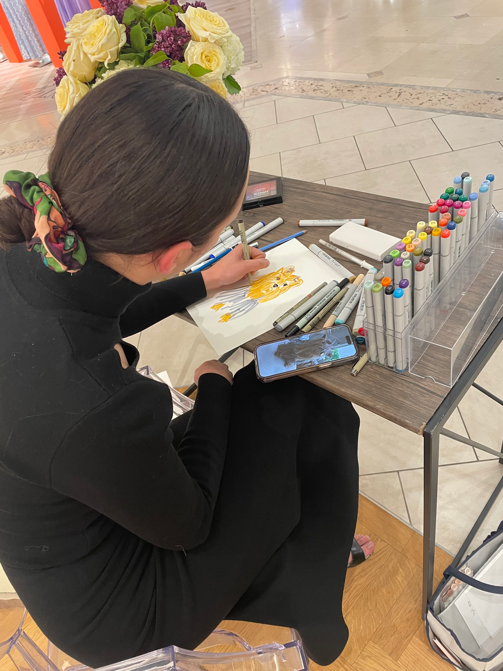 Live Event Illustrating - Fendi - Phoenix Arizona