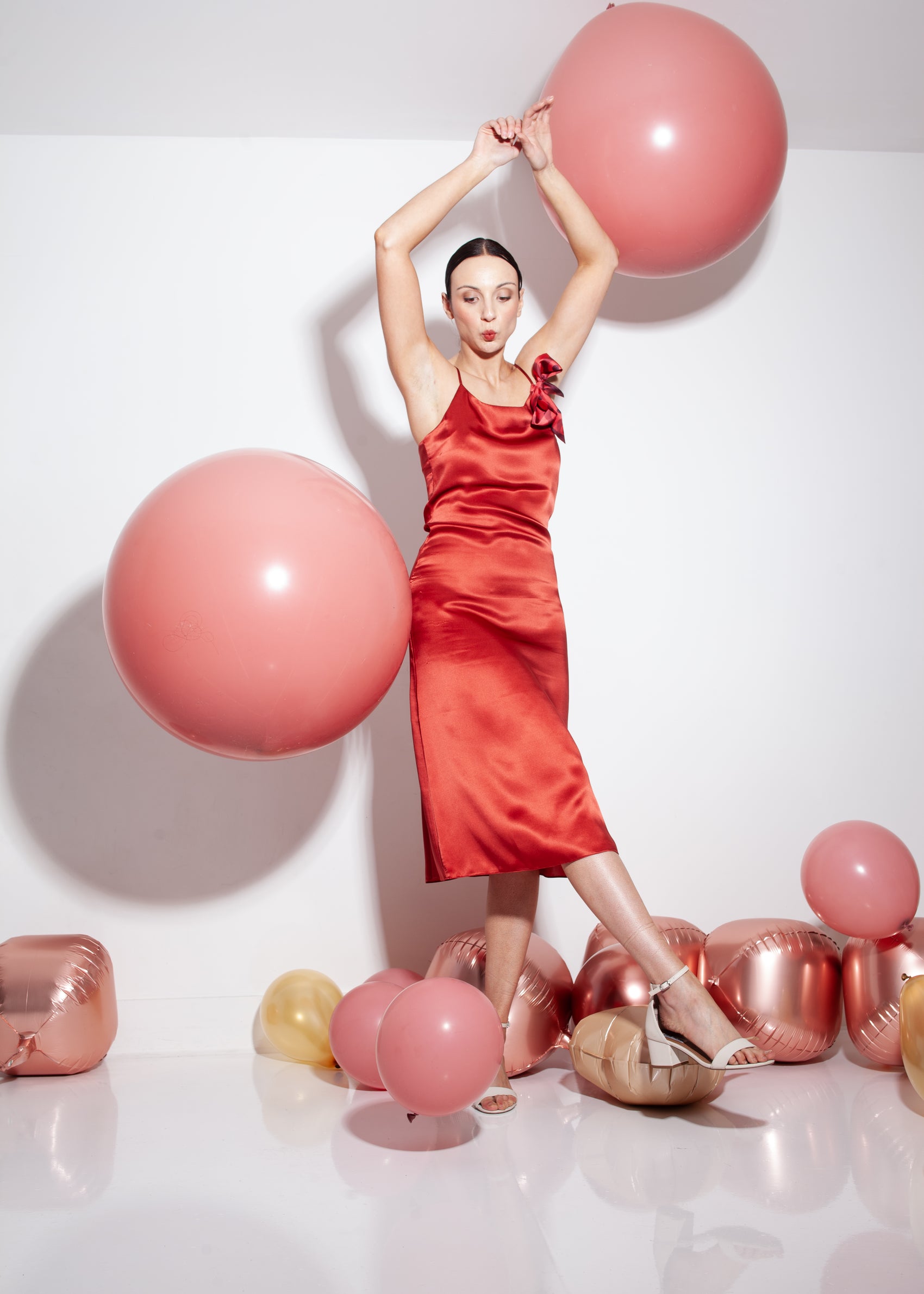 Terra-cotta Bella Bonita Slip Dress