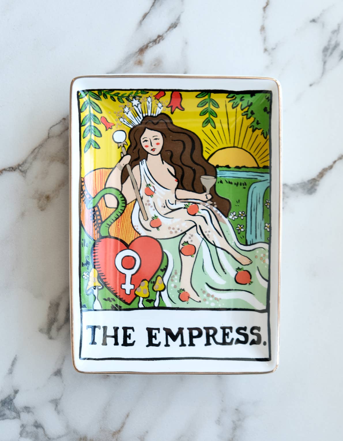 Porcelain Trinket Tray | Empress Tarot