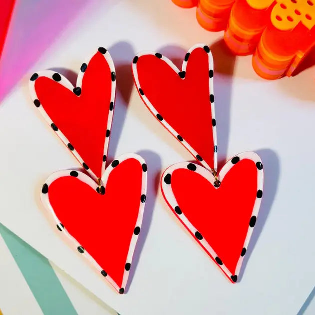 Delaney and Blue Double Hearts