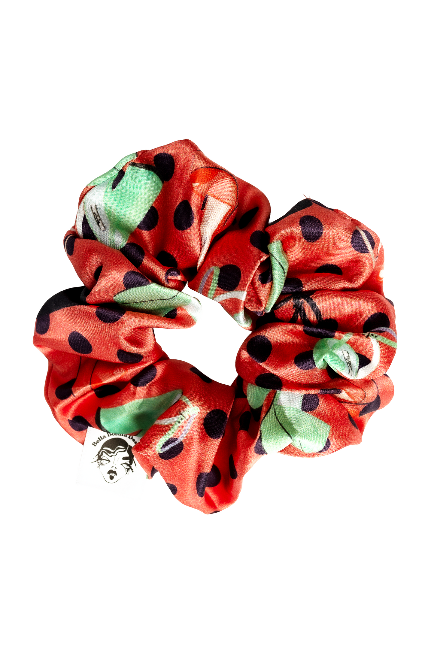 Polka Prada Scrunchie