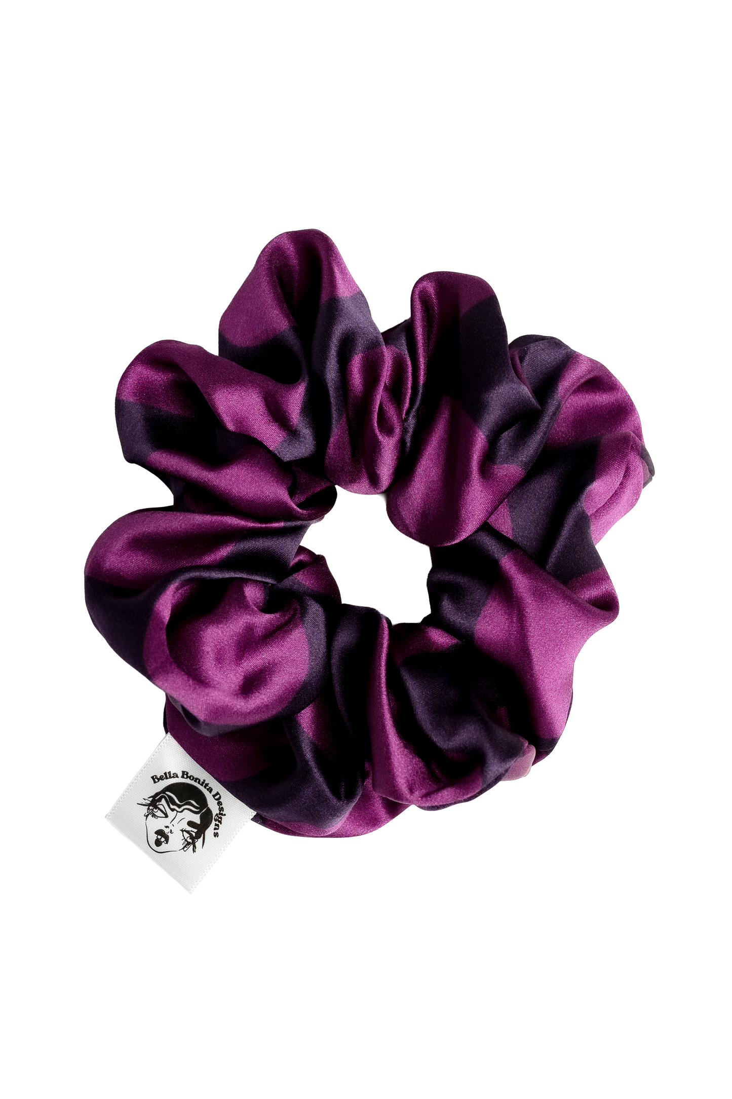 Prosperity Plum Polka Scrunchie