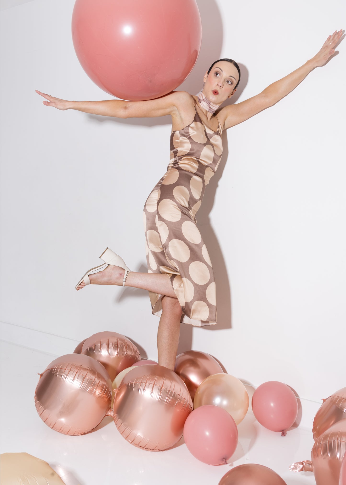 Polka Dot Bella Bonita Slip Dress