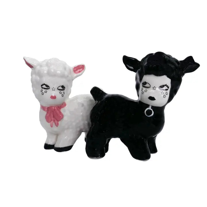 Vlafré Little Lambs Ceramic Salt & Pepper Shakers