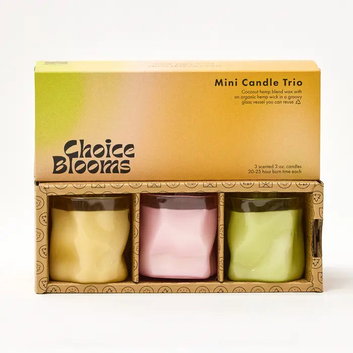 Choice Blooms Mini Candle Trio Gift Box