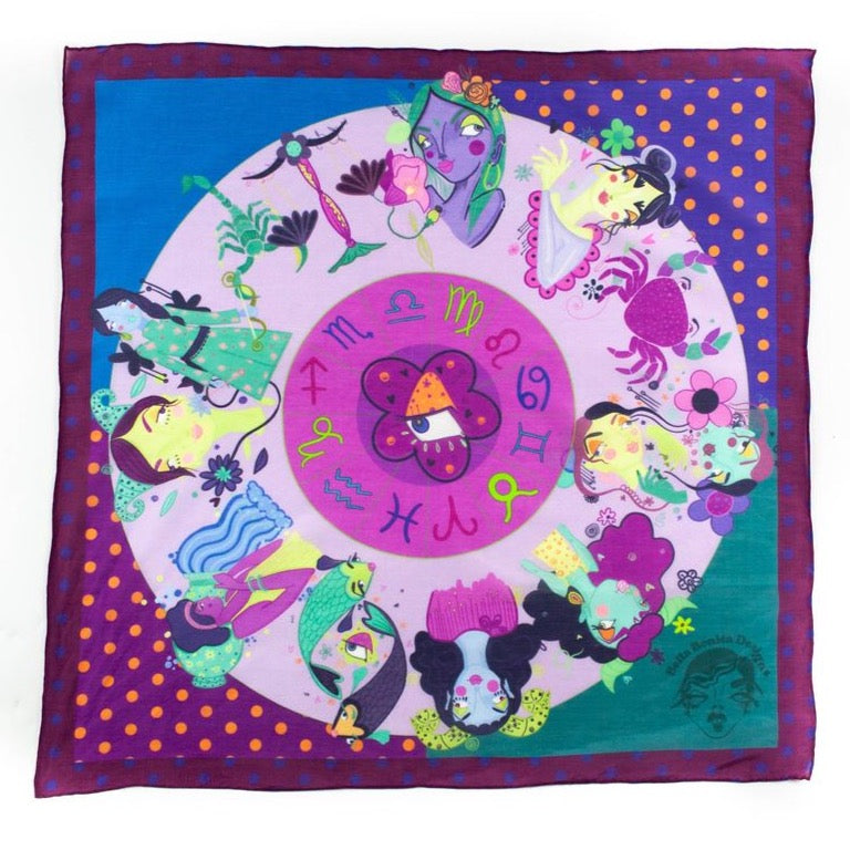 Zodiac Wheel Bandana