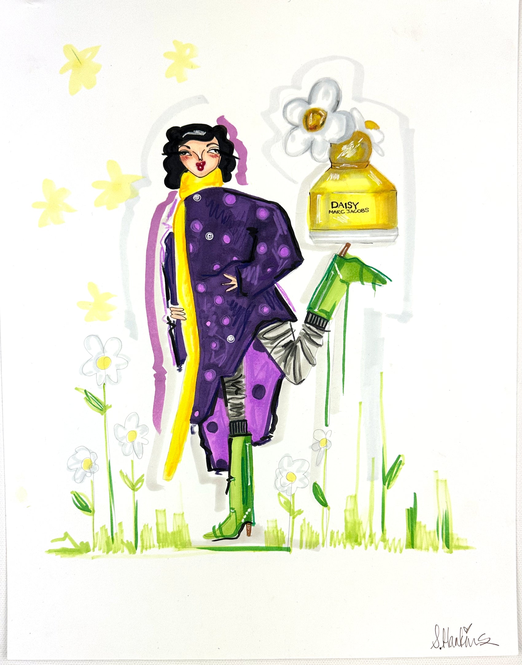 Marc Jacobs -  Daisy Illustration